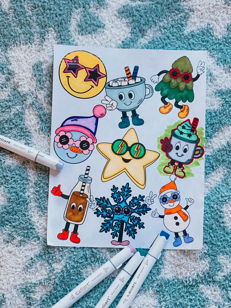 Winter Coloring Pages for Adults, Cozy Winter Coloring, Adult Printable