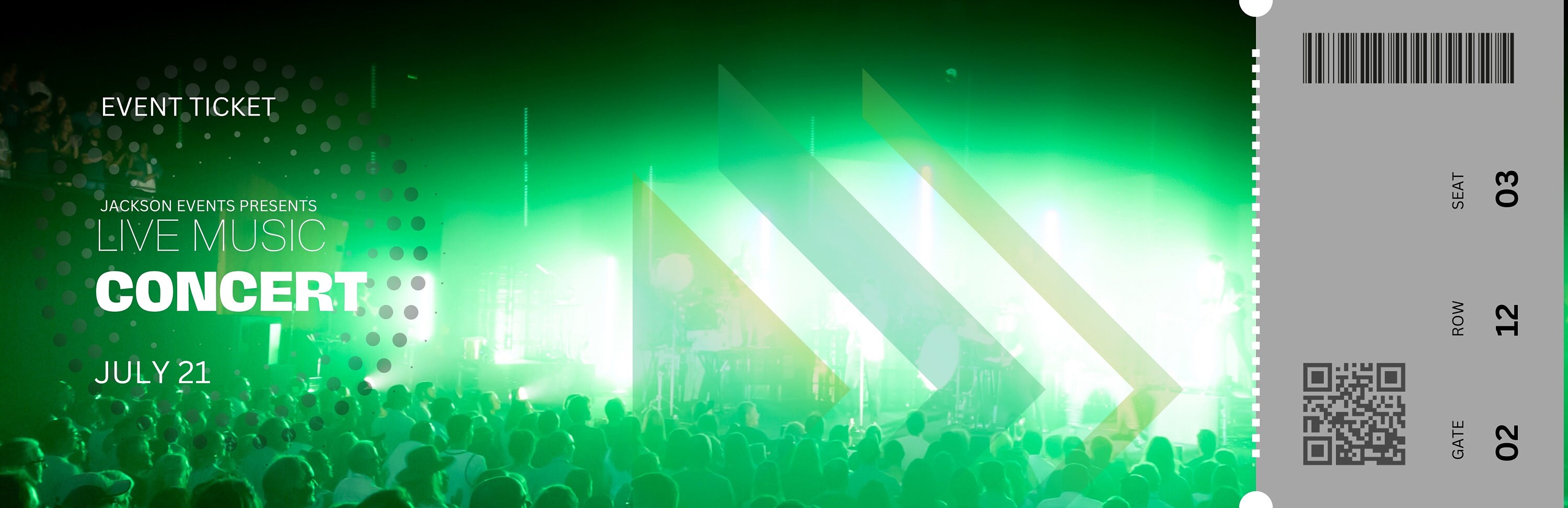 Editable Concert Ticket Template, DIY Event Ticket, Custom Concert