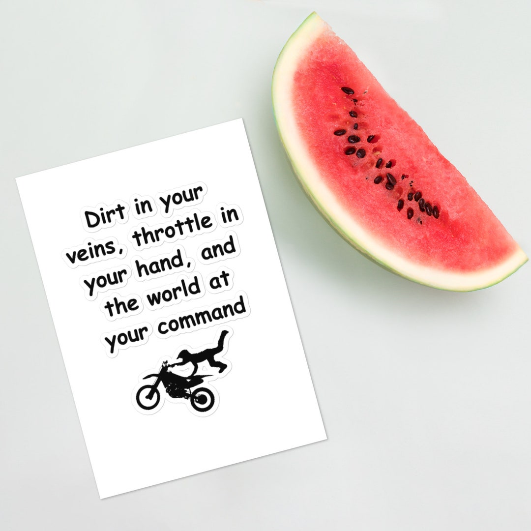 Dirt Bike Sticker Sheet Etsy