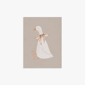 Silly Goose Vertical Canvas Wall Art | Whimsical 3:4 Ratio Print | Funny Animal Home Decor