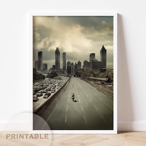 The Walking Dead Poster, Rick Grimes Fanart, TWD Wanddekoration, Andrew Lincoln Fan Geburtstagsgeschenk, TWD Illustration Wandkunst
