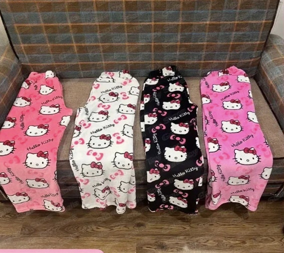 Hello Kitty Pyjamas, High Quality, 4 Colours, Women Pants Etsy UK