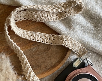 Macrame bag strap / camera strap / bag strap / bag strap / cell phone strap / cotton / boho / look / handmade / gift idea
