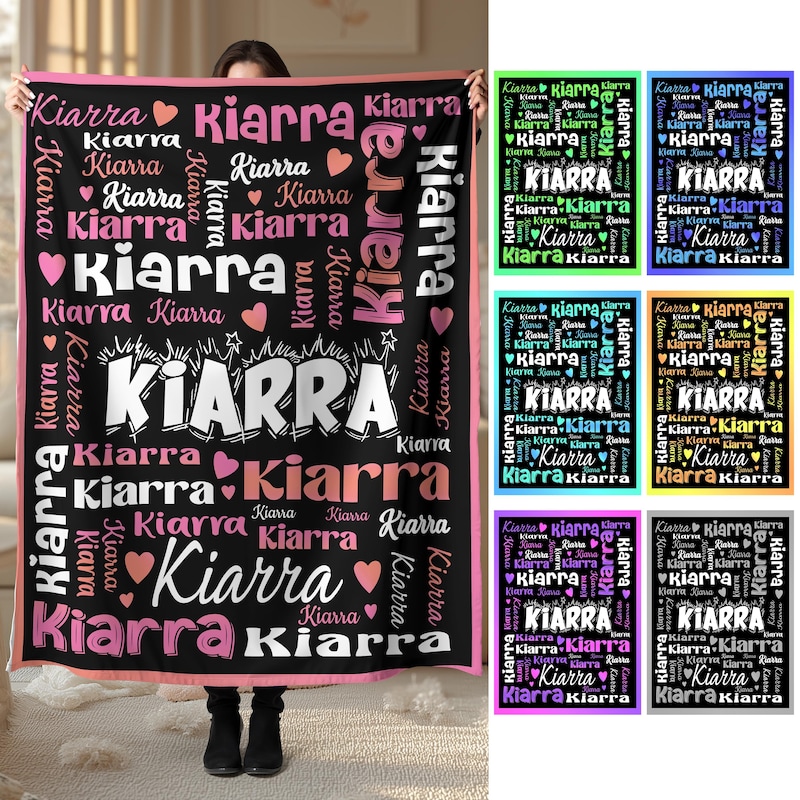 Personalized Name Blanket, Personalized gift, custom gift, Multi-Purpose, High Quality, Polyester Cover Material, Christmas Present Gift.