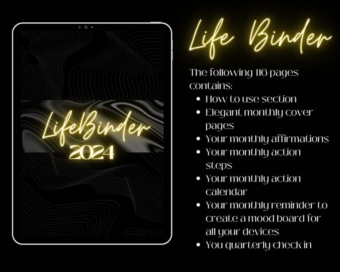 Life Binder 2024 - Etsy