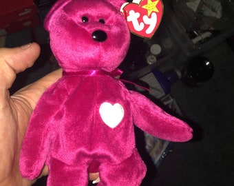 Rare 2 Valentina beanie babies with multiple errors. Mint condition.