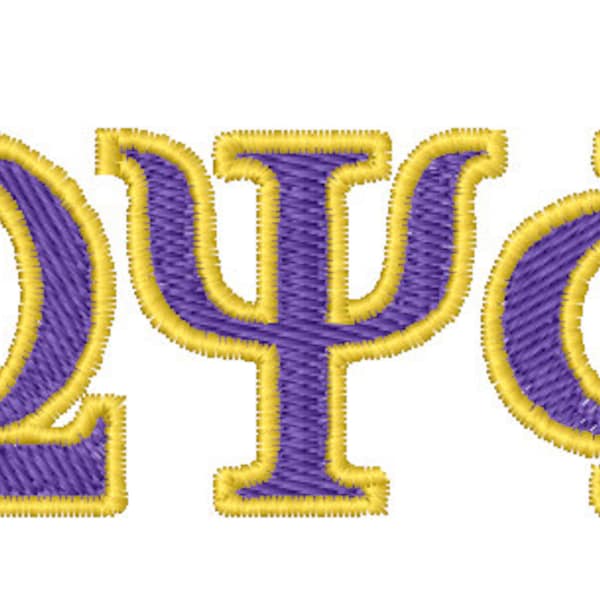 Omega Psi Phi Digitized Embroidery File