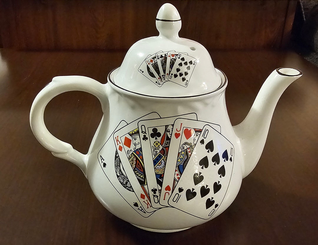 Vintage Arthur Wood Deck of Cards/poker Teapot Coffee Pot RARE Etsy