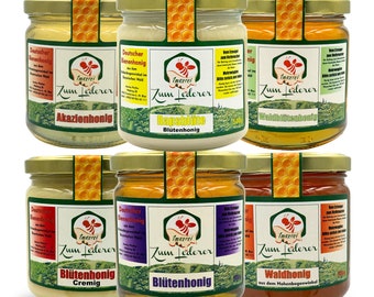 German honey - honey sweet spread from the Bavarian forest - honey without additives directly from the beekeeper