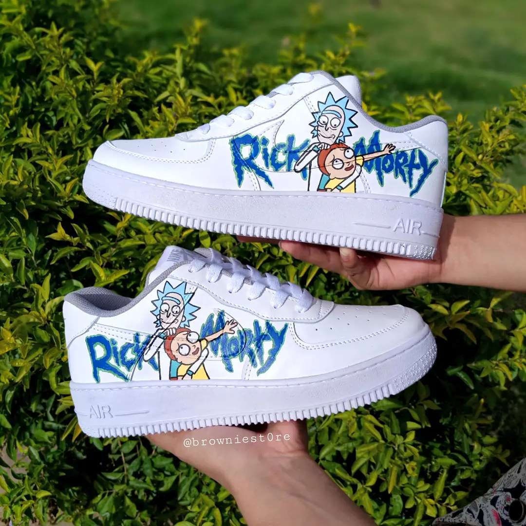 rick and morty af1 custom