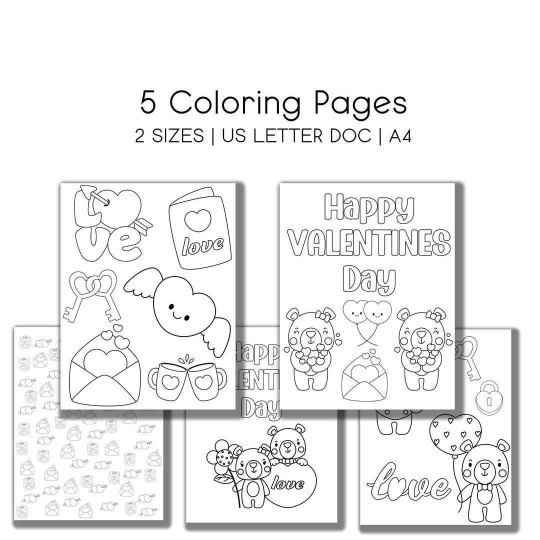 Valentines Day Coloring For Kids Preschool Valentines Day Activities Classroom Valentines Day