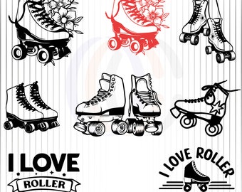Roller Skating svg bundle, Skating svg, skating Svg file, Roller derby, Skate vector, Roller skate design, Cricut, Roller Skate Clipart