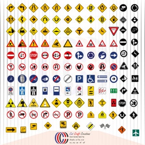 道路標識 SVG バンドル、交通標識 SVG、交通標識、交通、道路標識 SVG、シルエット ファイル、車 SVG、車標識 SVG、道路標識