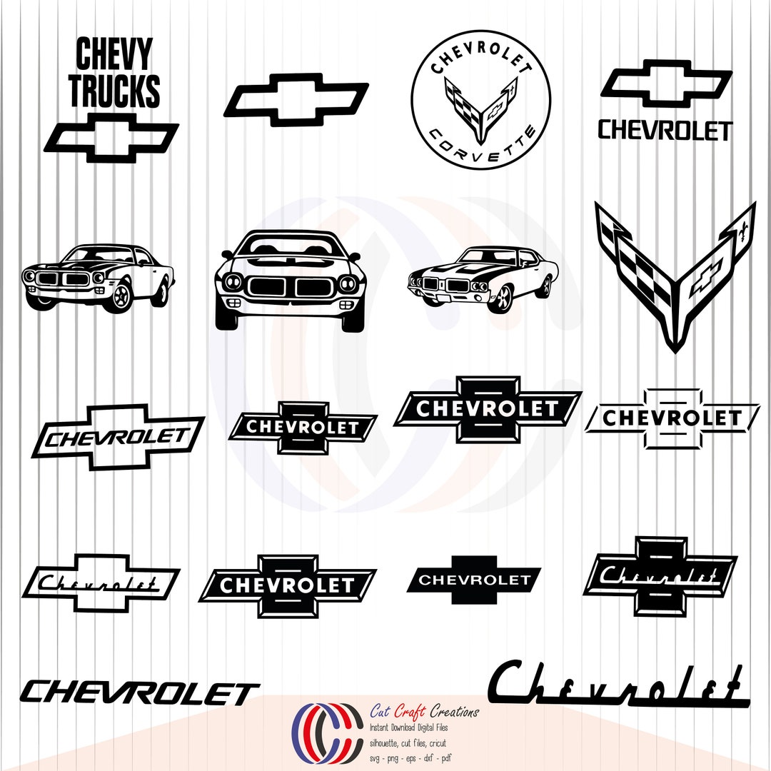 Car Svg Bundle, Chevy Bowtie, Chevrolet Svg Bundle, Chevrolet Corvette