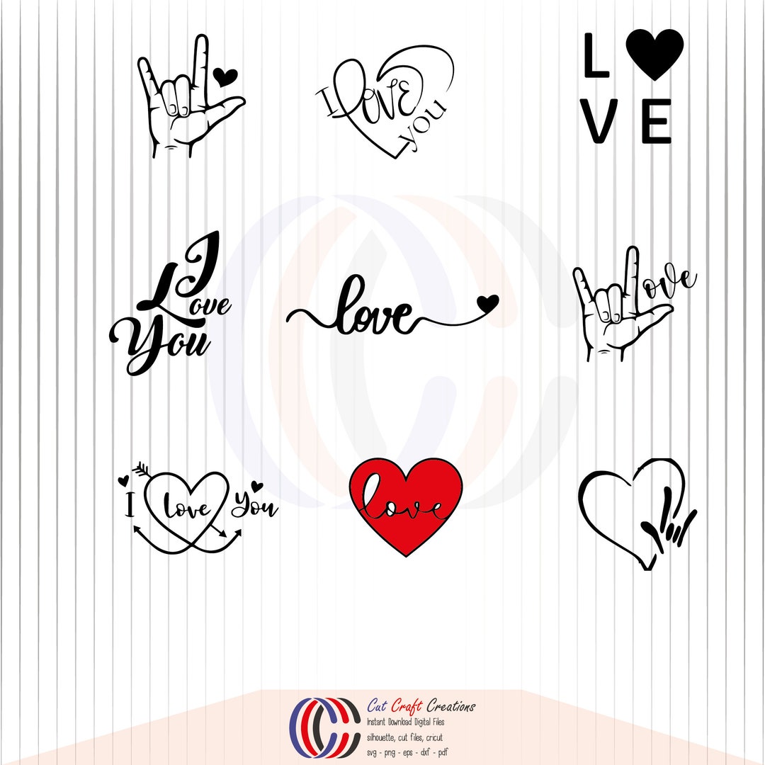 Love SVG Bundle, Valentines SVG , Valentines Day Svg, Love Cut File ...