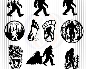 Bigfoot Svg Bundle, Big Foot Svg, Yeti Svg, Sasquatch Svg, SVg Cut file, Cricut, Silhouette, Sticker, Decal, Vinyl, Pin, Instant Download