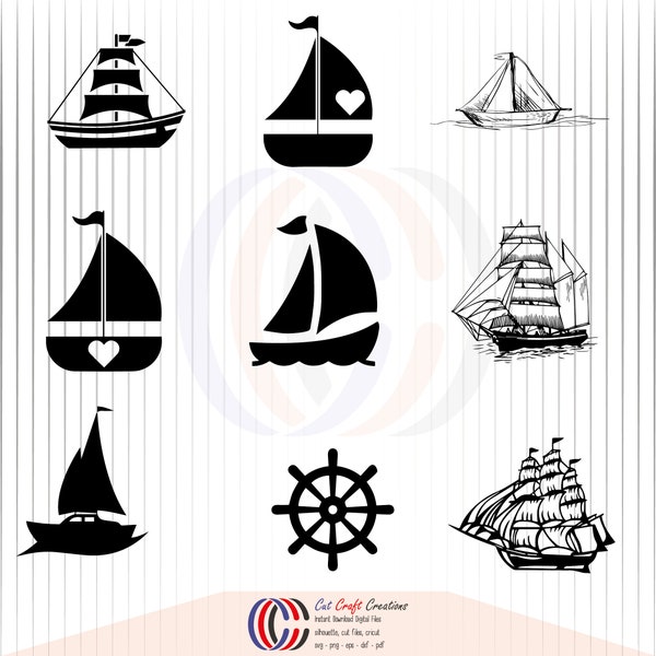 Sailing Boat SVG, Sailboat Svg, Sailing SVG, Sail Boat Cricut, Sailboat Files for Cricut, Sailboat Cut Files, Sailboat Clipart, Sailboat PNG