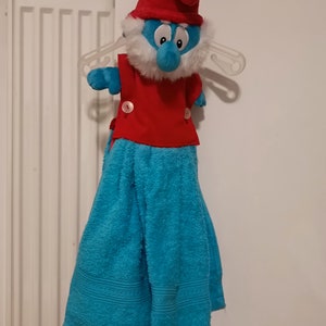 Grote Smurf handdoekjasje
