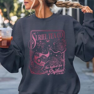 Suriel Tea Co Sweatshirt, ACOTAR Suriel Tea Sweatshirt, Velaris Sweatshirt, A Court Of Thorns and Roses Sweatshirt, SJM Merch
