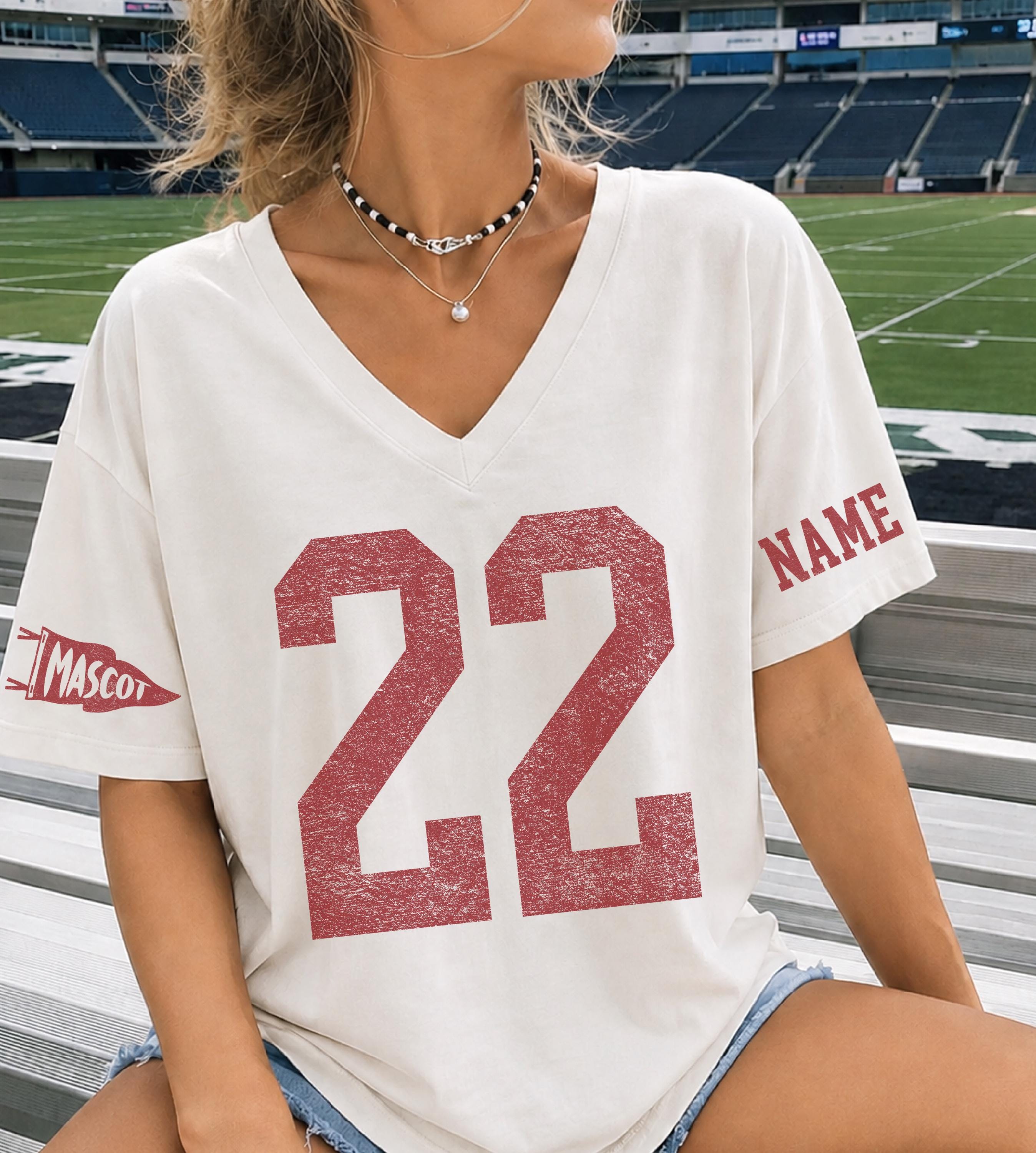 Football Shirt V Neck - Etsy