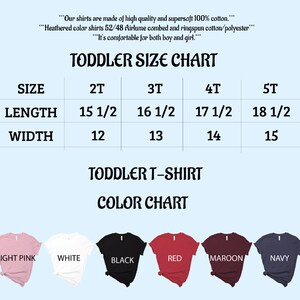 a child's t - shirt sizes chart for each child