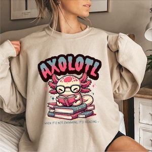 In My Axolotl Era Sweatshirt, Salamander Sweatshirt, Cute Axolotl Sweatshirt, Kids Axolotl Sweatshirt, Axolotl Gift, Axolotl Lover Gift