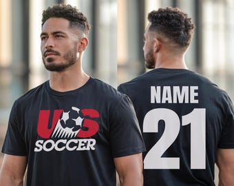 Custom USA Soccer 2026 Shirt, Soccer Lover Tee, America Patriotic Soccer Gift