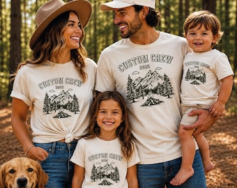 Family Camping 2026 Shirt, Custom Crew Trip Matching Tee, Matching Girls Vacation, Campfire Camp Lover Gift