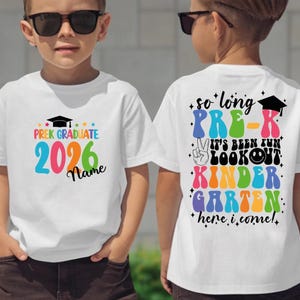 Custom Pre-K Graduation Shirt, Last Day of School T-Shirt, So Long Preschool Matching Tee