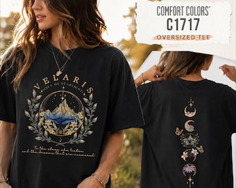 Comfort Colors Velaris Shirt, Bookish Merch Tee, Acotar Thorns and Roses Court of Dreams Gift, Book Lover TShirt