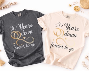 Wedding Anniversary Shirts, Custom Year Wife And Husband Tee, Matching Couple Outfits