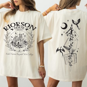 Xaden Riorson House 2-Sided Shirt, Iron Flame TShirt, Dragon Rider Bookish, , Violet Sorrengail, Bookish Gifts, CRT419 Bild 1