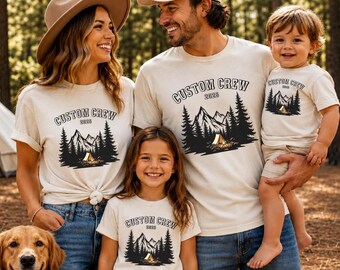 Camping Crew 2026 Shirt, Family Trip Matching Tee, Matching Girls Vacation, Campfire Camp Lover Gift