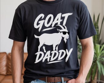 Comfort Colors Goat Daddy Shirt, Funny Fathers Day Gift, Dad Tee, Gift For Husband