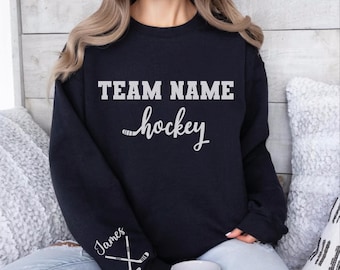 Custom Hockey Sweatshirt: Personalized Name Team Hoodie