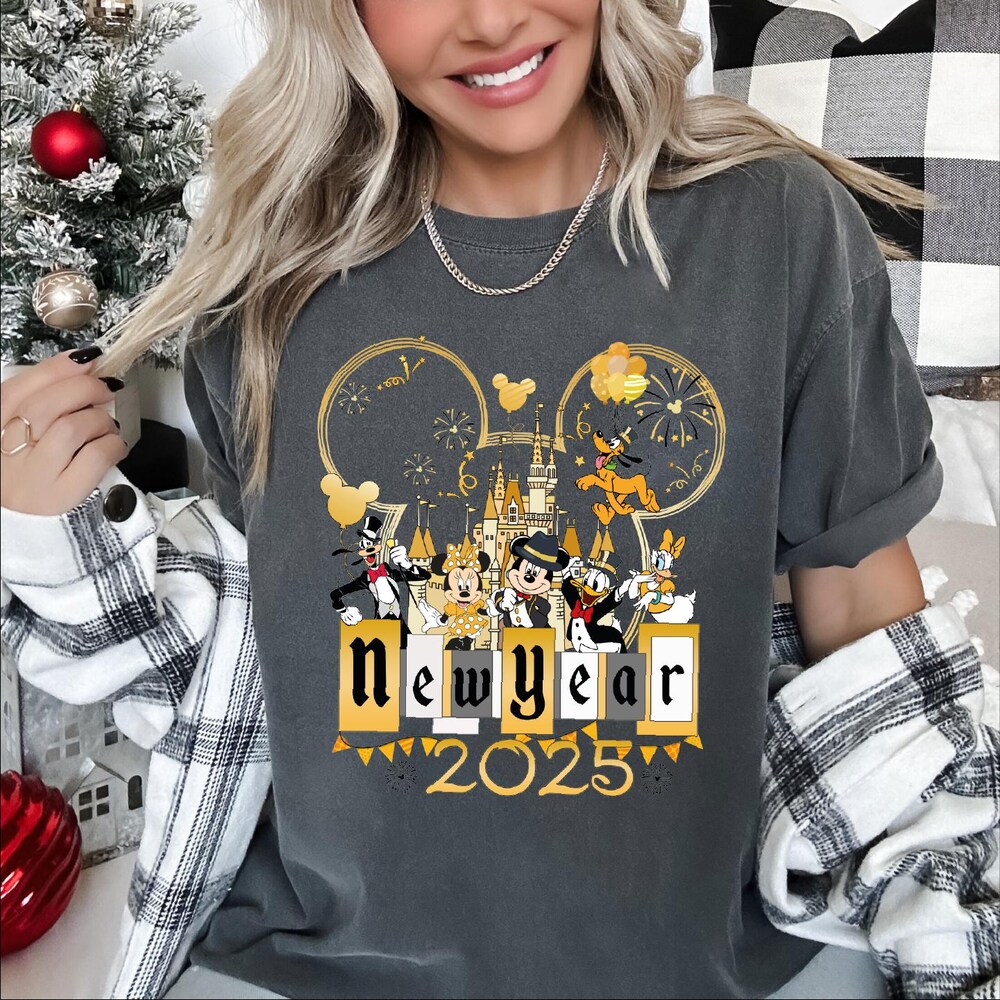 Mickey Castle New Year Shirt, Disney New Year Shirt, Minnie New Year Shirt, New Year 2025, Disney New Year Shirt, New Year Gift, Crt408 Teesummer