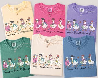 Back to School Goose Shirt, First Day School Shirt, Back To School Shirt, Back To School Teacher Shirt, Teacher Gift, Second Grade Shirt