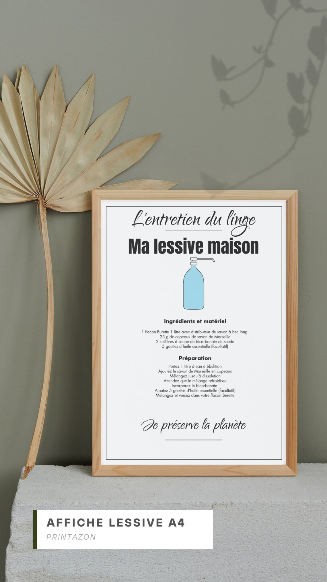 French Laundry Guide Affiche Buanderie Guide De Lavage Symboles De