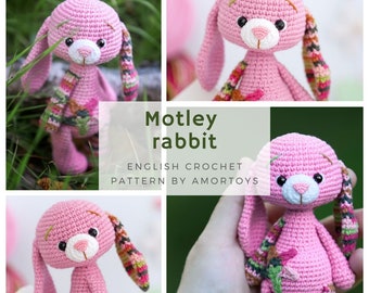 Gehaakt konijntjespatroon, amigurumi-patroon, gehaakt konijn, gehaakt speelgoedpatroon, speelgoedpatronen, amigurumi-speelgoed, amigurumi-konijn