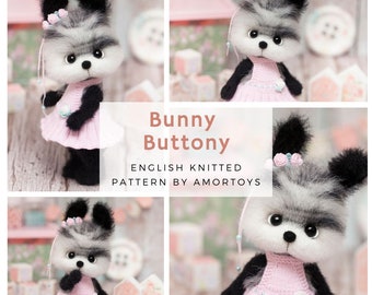 Knitted bunny pattern, Knitted toy pattern, Amigurumi pattern, Knitting Toys, Toy pattern, Knitted rabbit pattern, Knitted toys
