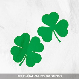 Saint Patricks Day Svg, Clover Svg, Shamrock Svg, Four Leaf Svg, Tree Leaf Svg, Clover Leaf Svg, Cricut Cut Files, Silhouette Cut Files