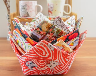 Sgraffito Bowl Cozies Microwavable with 3 sizes Soup Bowl Cozies pot holder fabric Seasonal  Cotton Thread, Cotton, flannel size of bowl