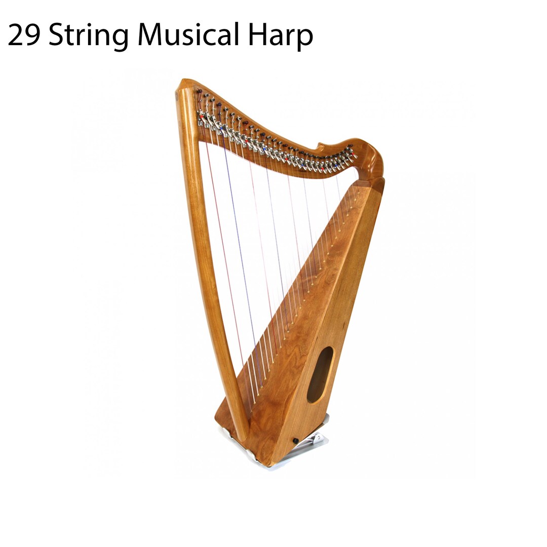 Concert Harp 29 Strings, Celtic Round-back Harp Irish Harp, Deluxe ...