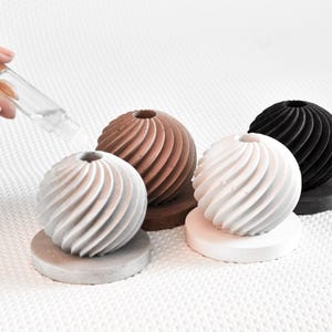 Betonöl Diffuser Kugel mit Ständer | Minimalistisches Wohndekor | Aromatherapie