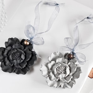 Concrete Aroma Diffuser Flower Tag: Reusable Essential Oil Air Freshener