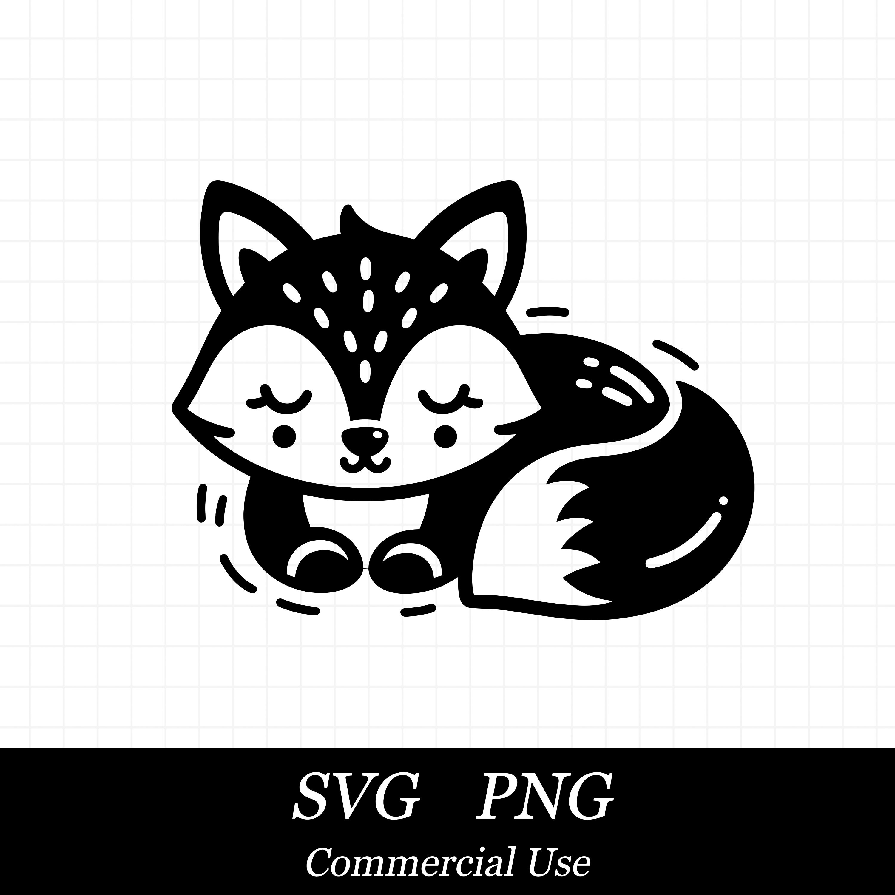 Fox SVG, Fox PNG, Sleeping Fox Svg, Woodland Animal Svg, SVG Files for ...