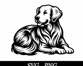 Golden Retriever SVG, Dog PNG, Svg File For Cricut, Dog svg, Commercial Use, Instant Digital Download, Dog Mama svg, Dog Lover, Fur Mama,