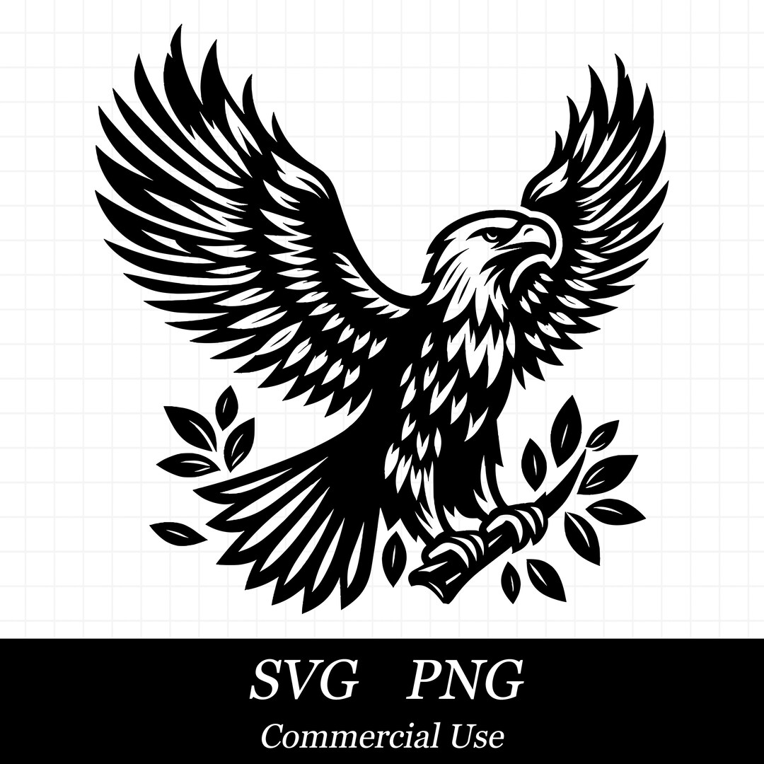 Eagle SVG PNG, Flying Eagle Svg, Bird Svg, SVG Files for Cricut ...
