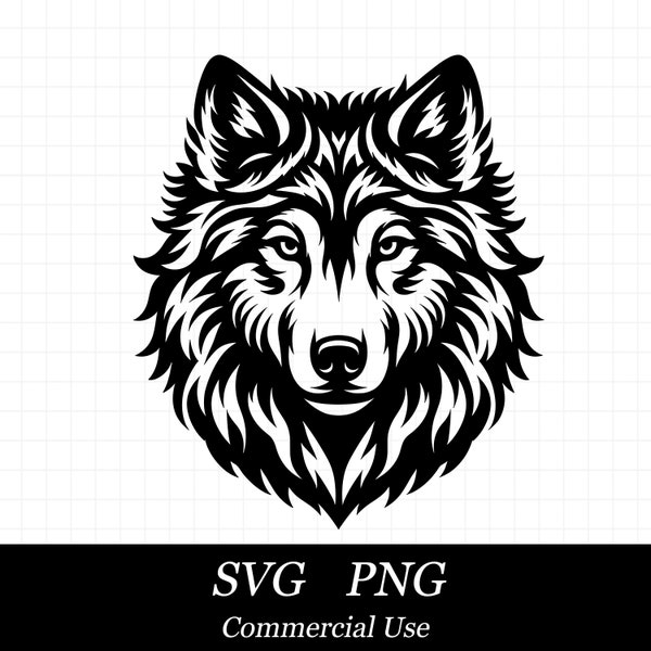 Wolf SVG, Wolf PNG, Wolf Head Svg, SVG Files for Cricut, Commercial Use, Instant Digital Download,