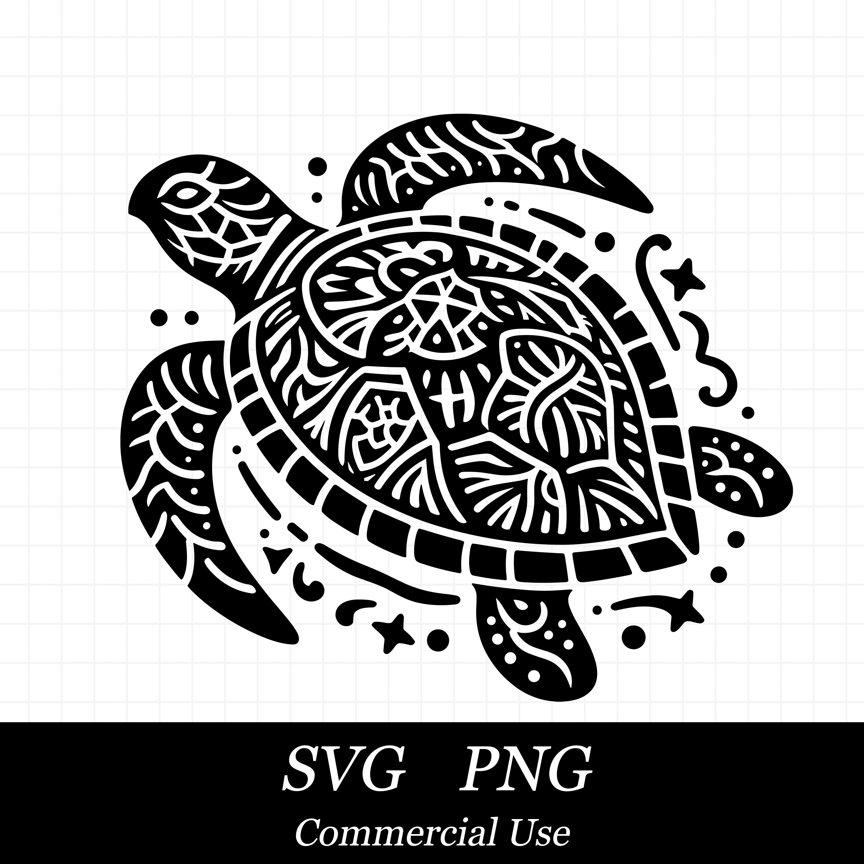 Sea Turtle SVG File for Cricut, Beach SVG, Summer Png, Commercial Use